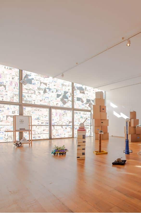 Vue de l'exposition à Aveiro